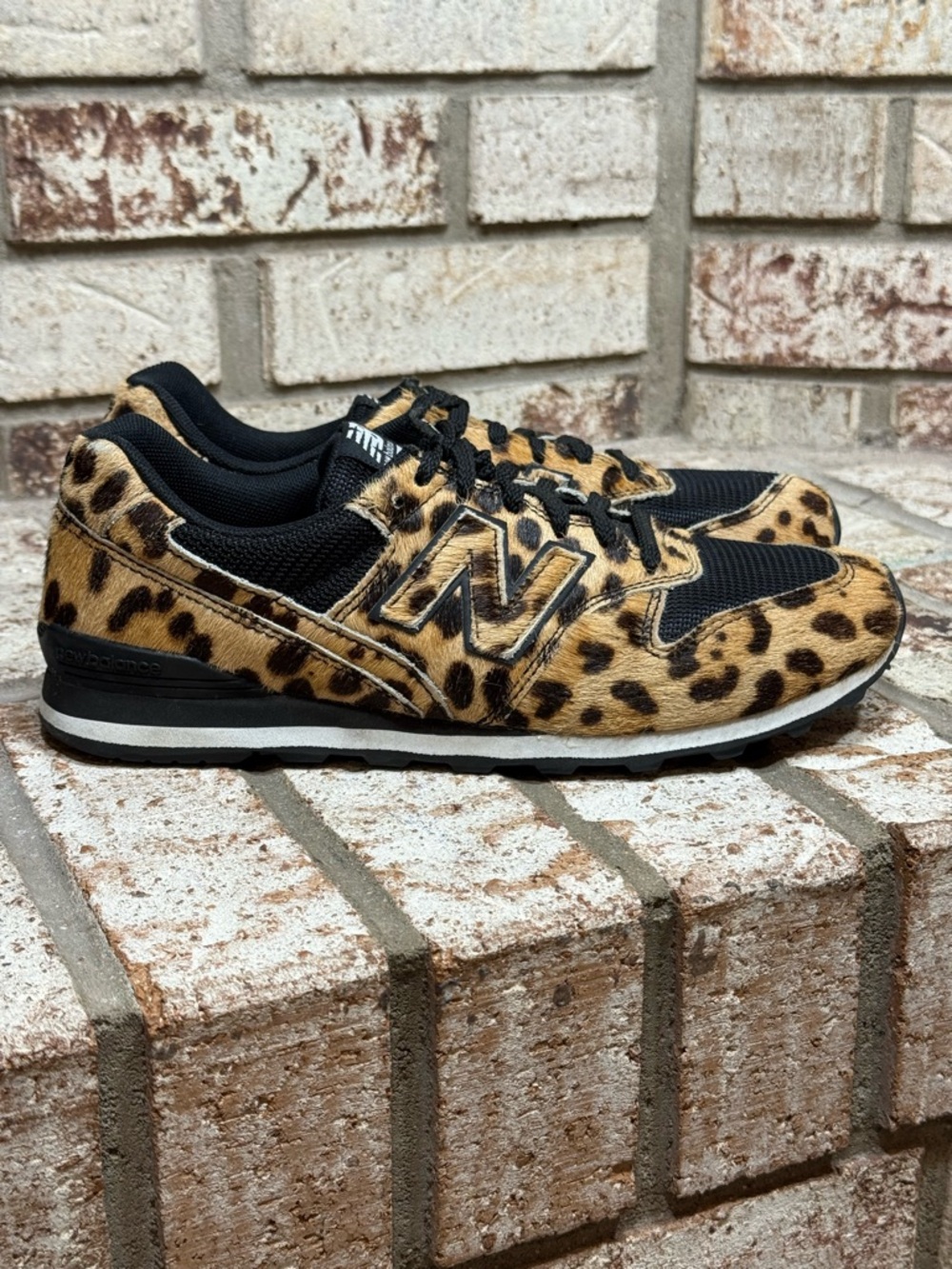 New Balance X J.Crew 996 Sneakers in Leopard Calf Hair LIMITED EDITION Size 8 - Picture 5 of 8